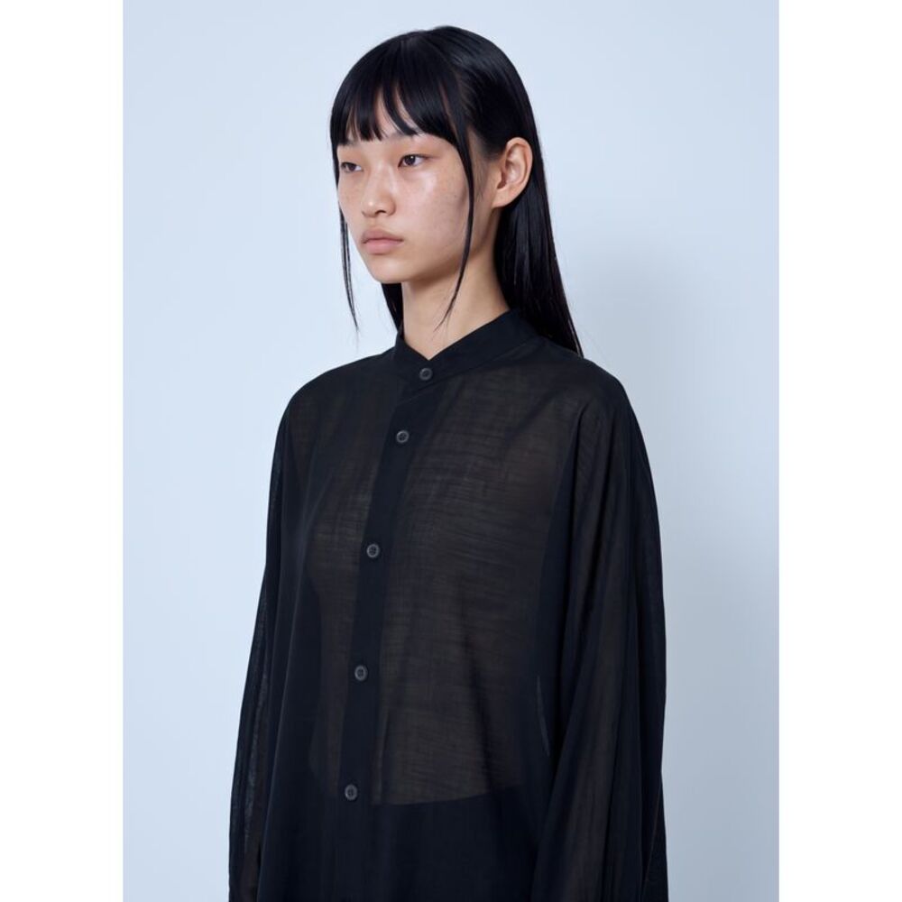 Issey Miyake Women Sheer Wool Shirt - Picture 5 of 6